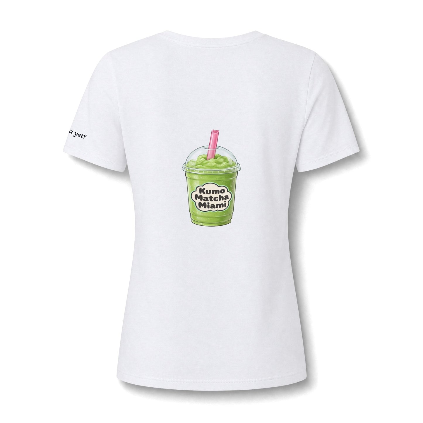 Matcha Milk Tea V-Neck Tee — Kumo Matcha Boba Graphic