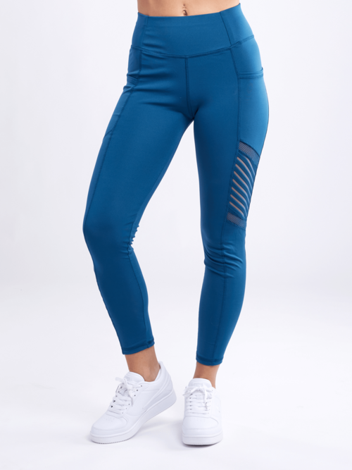 High-Waisted Pilates & Yoga Leggings with Side Pockets & Mesh detail