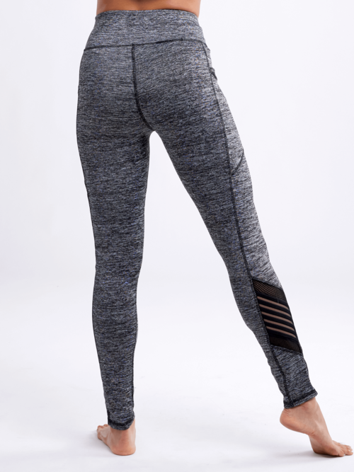 High-Waisted Pilates & Yoga Leggings with Side Pockets & Mesh detail