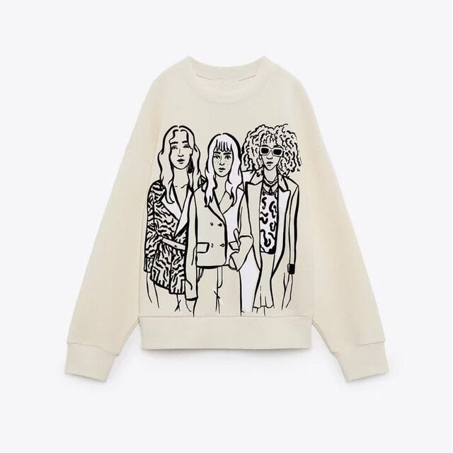 Fashion Printing Basic Sweatshirts