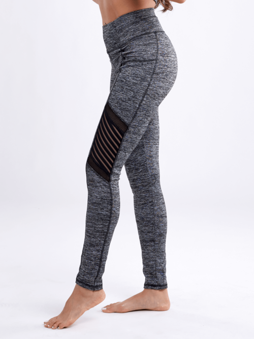High-Waisted Pilates & Yoga Leggings with Side Pockets & Mesh detail
