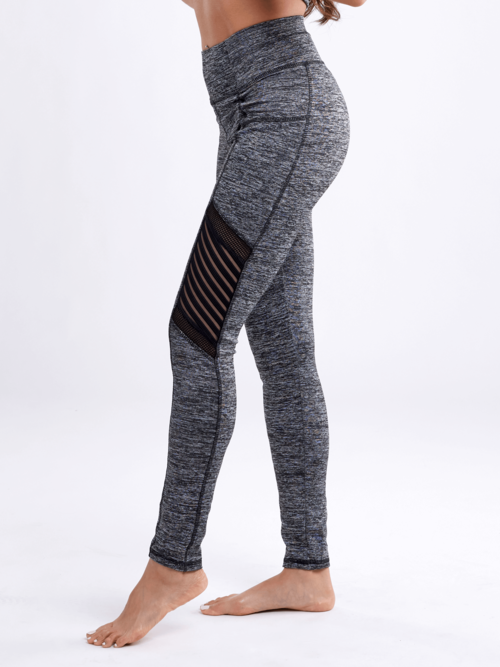 High-Waisted Pilates & Yoga Leggings with Side Pockets & Mesh detail
