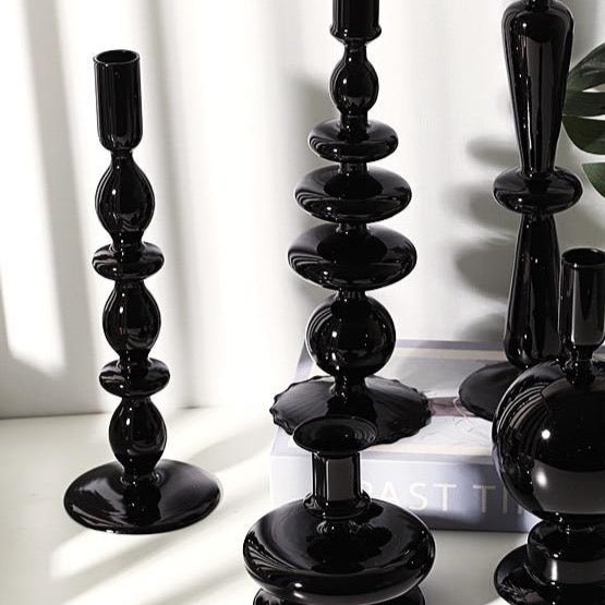 Rue Glass Candlestick