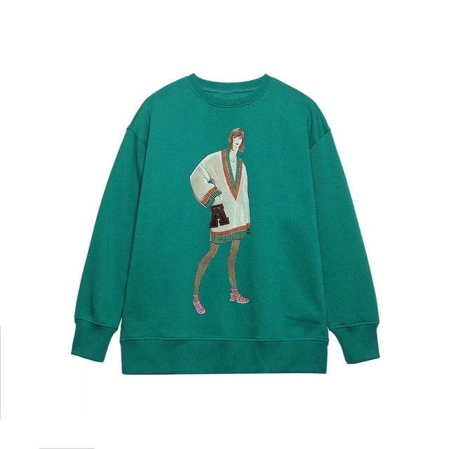 Fashion Printing Basic Sweatshirts