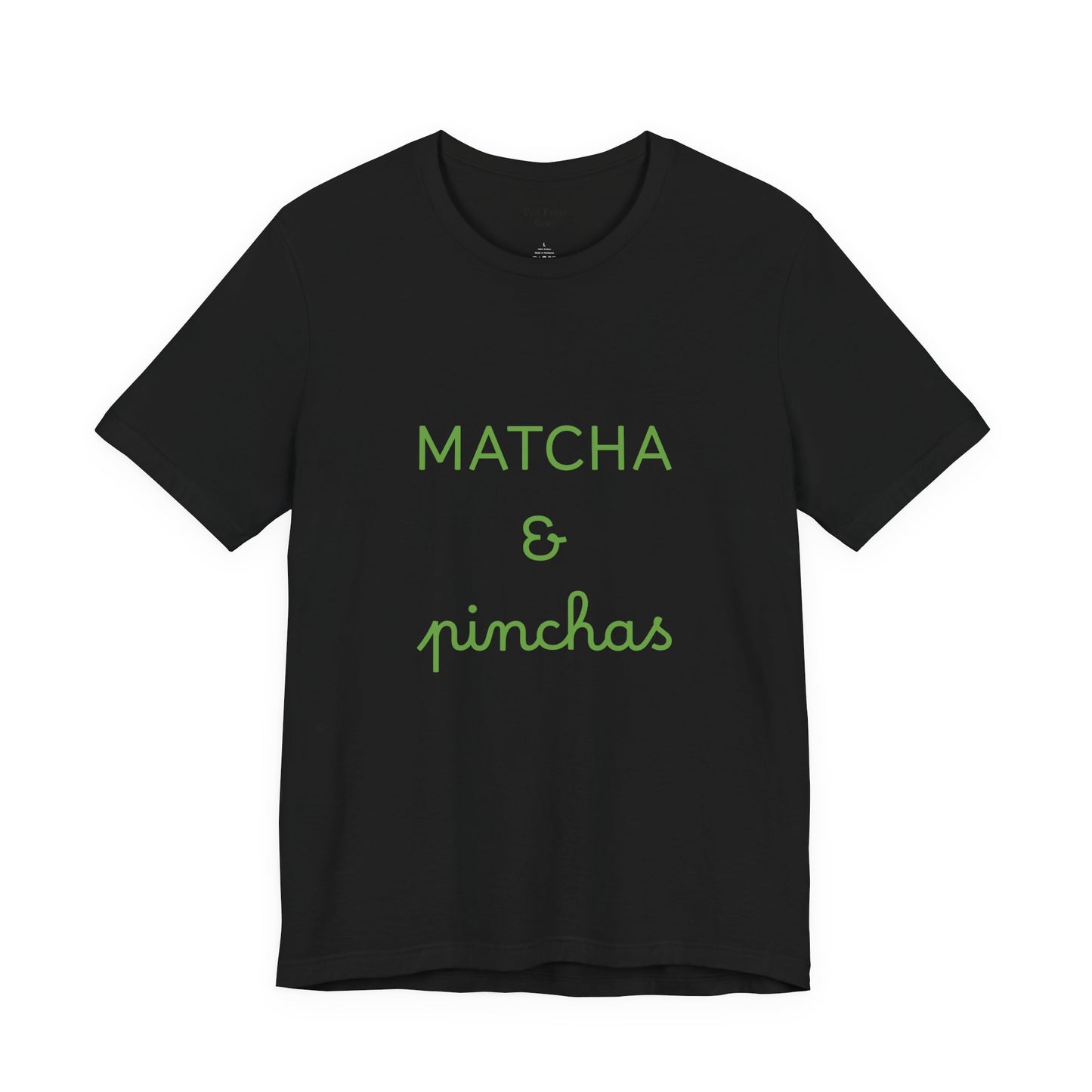 Matcha & Pinchas Unisex Tee, for yoga and matcha lovers