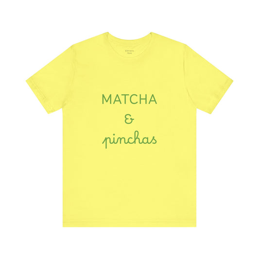Matcha & Pinchas Unisex Tee, for yoga and matcha lovers