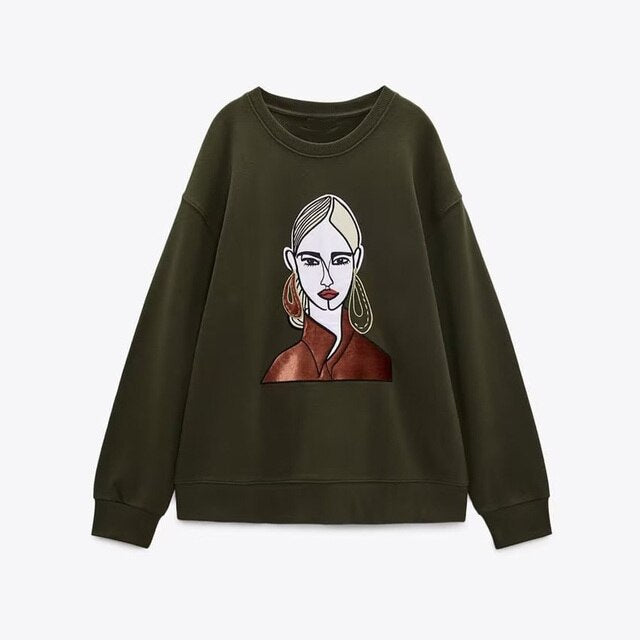 Fashion Printing Basic Sweatshirts