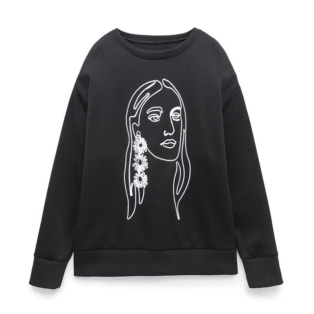 Fashion Printing Basic Sweatshirts