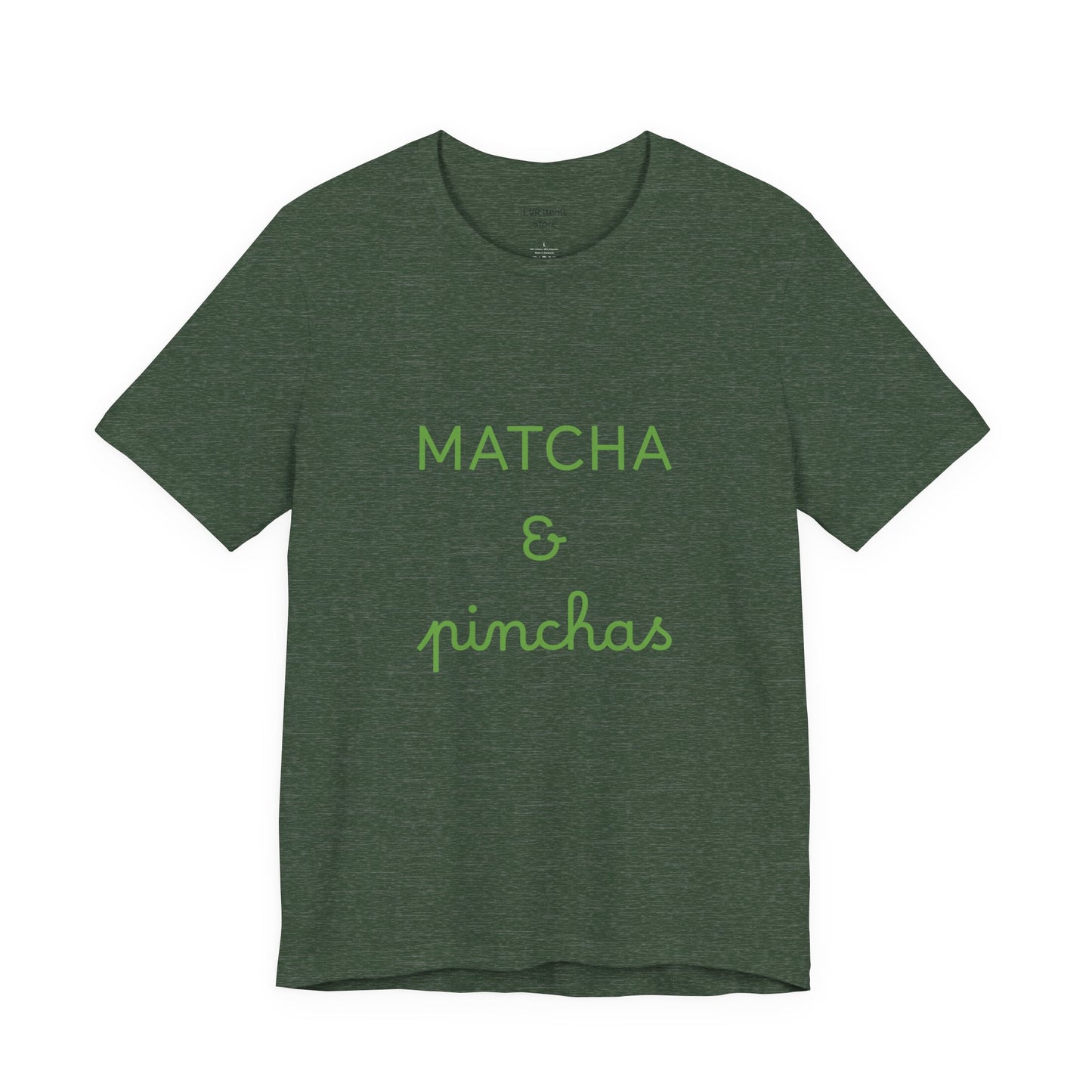 Matcha & Pinchas Unisex Tee, for yoga and matcha lovers