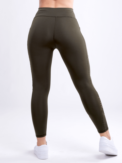 High-Waisted Pilates & Yoga Leggings with Side Pockets & Mesh detail