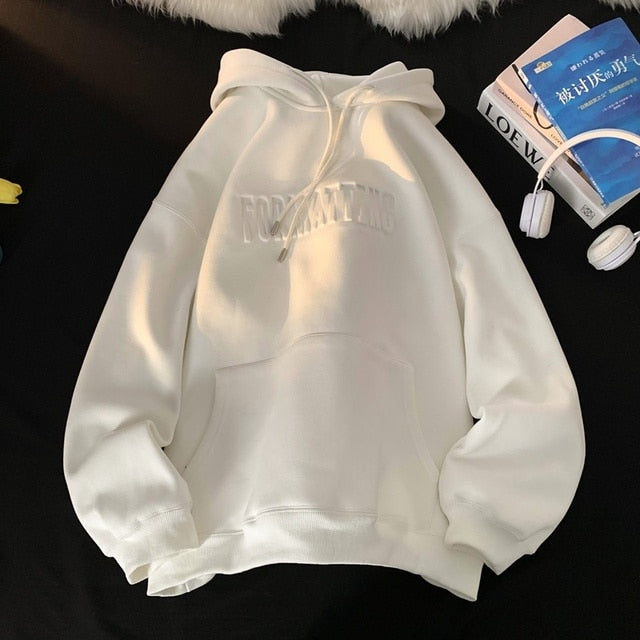 Winter Letter Thicken Hoodies