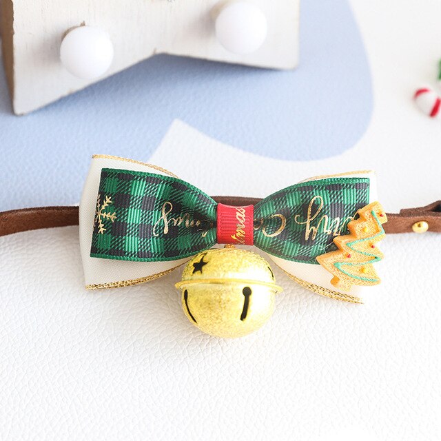 Christmas Collar Pet Bow Tie