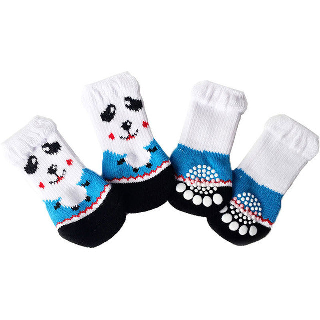 4Pcs Set Knitted Pet Socks