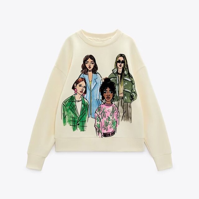 Fashion Printing Basic Sweatshirts