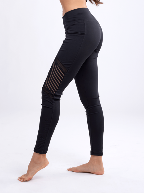 High-Waisted Pilates & Yoga Leggings with Side Pockets & Mesh detail