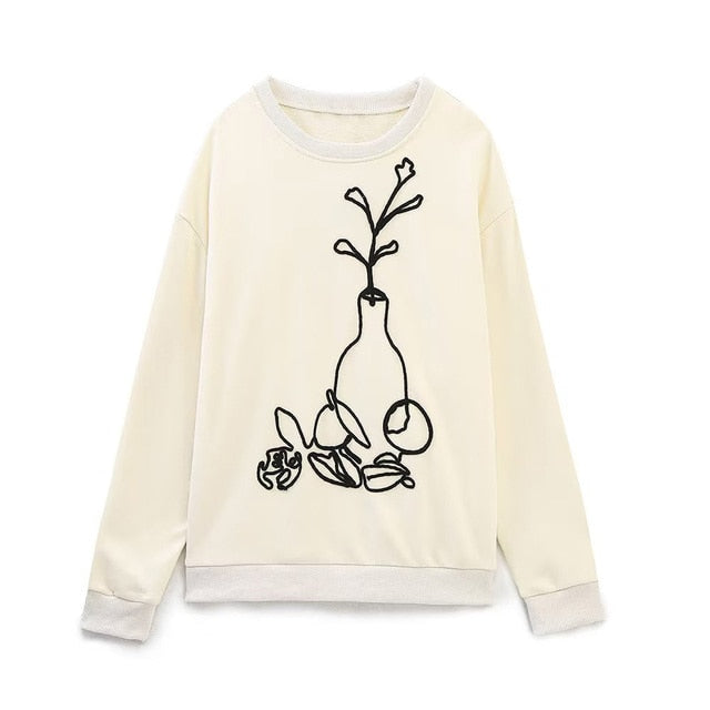 Fashion Printing Basic Sweatshirts