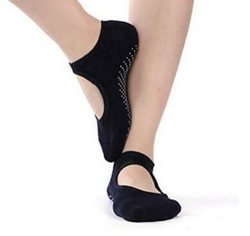 Women's Yoga Grip Socks Barre Pilates Ballet Dance Socks Non Slip Skid
