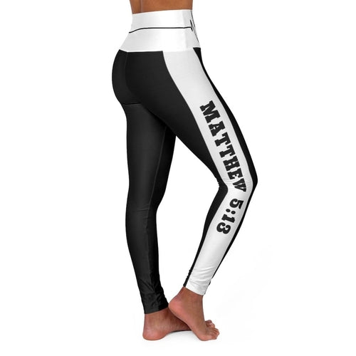Women's High-waist Fitness Legging Yoga Pants - Black & White