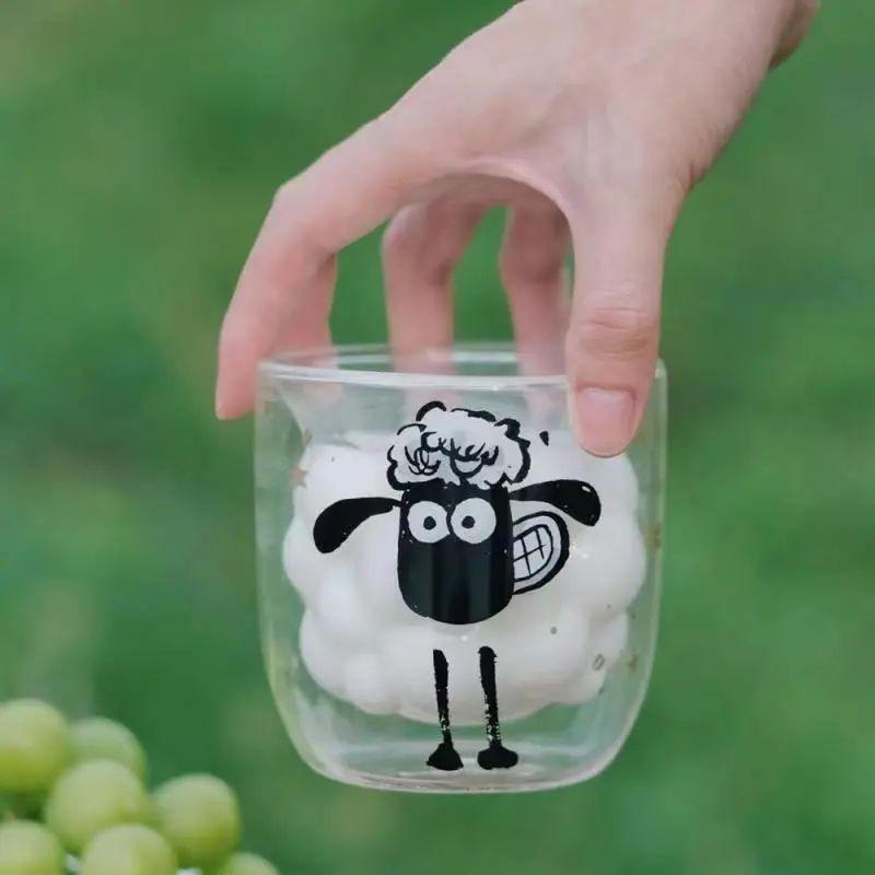 Cute Cartoon Double Glass